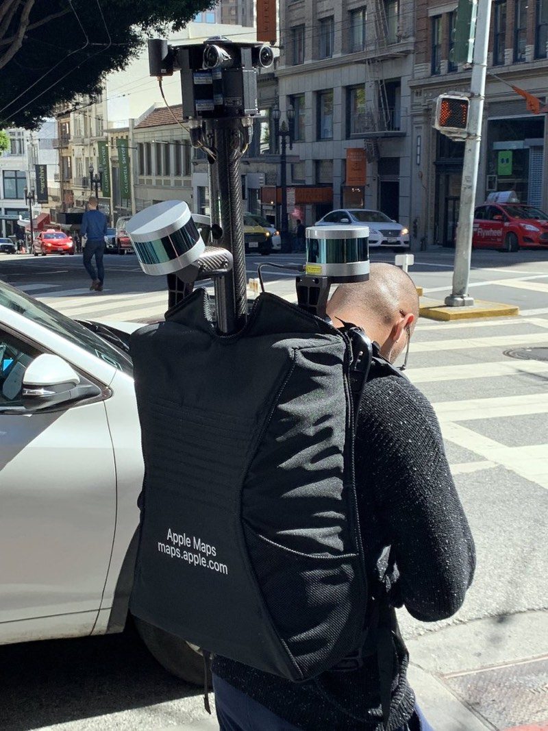 Apple Maps Data Collection Team Member Spotted On Foot in San Francisco