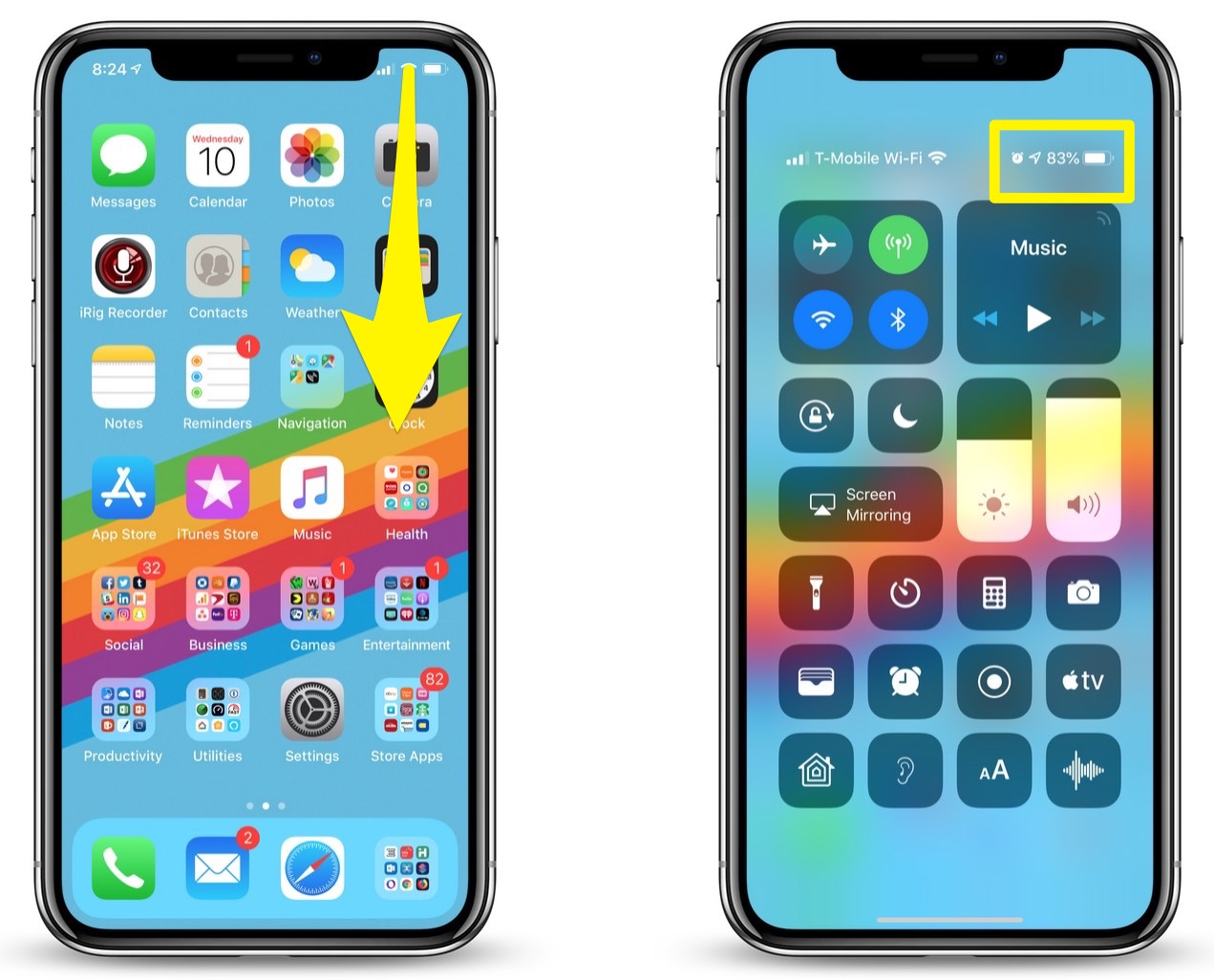 Vooruitgang Herdenkings Soldaat Where is the Battery Percentage Indicator on the iPhone XS and iPhone XS  Max, and How Can I Find It?