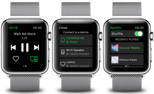 Spotify on the Apple Watch