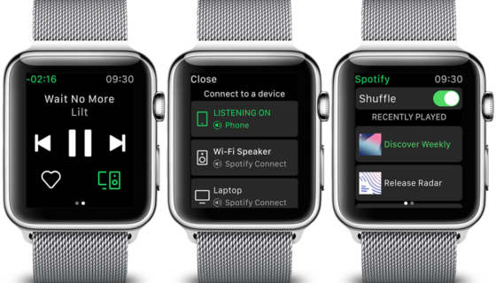 Spotify on the Apple Watch