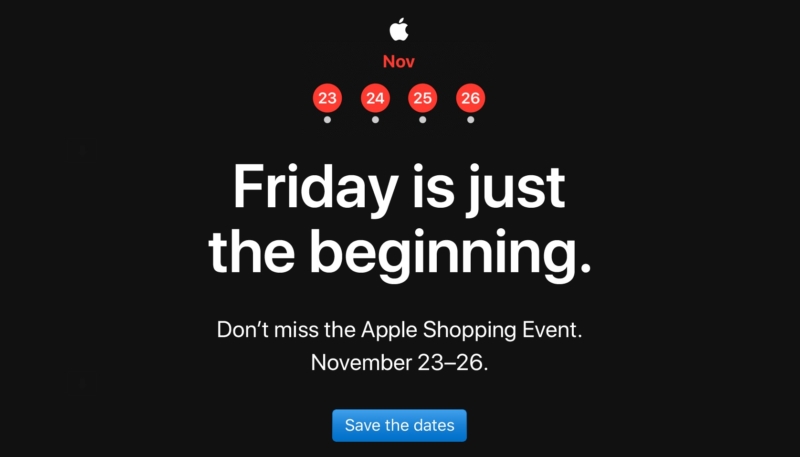 Apple Store to Hold Four Day Shopping Event – Kicks Off on Friday