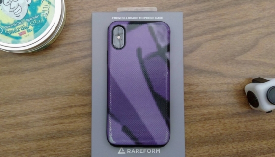Rareform iphone case on desk