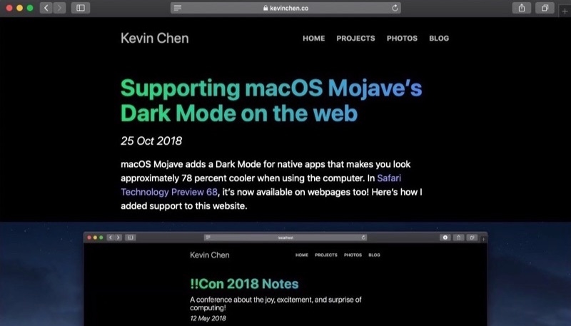 Apple’s Upcoming macOS Mojave 10.14.4 Update Will Feature Safari Support for Automatic Dark Mode on Websites That Support It
