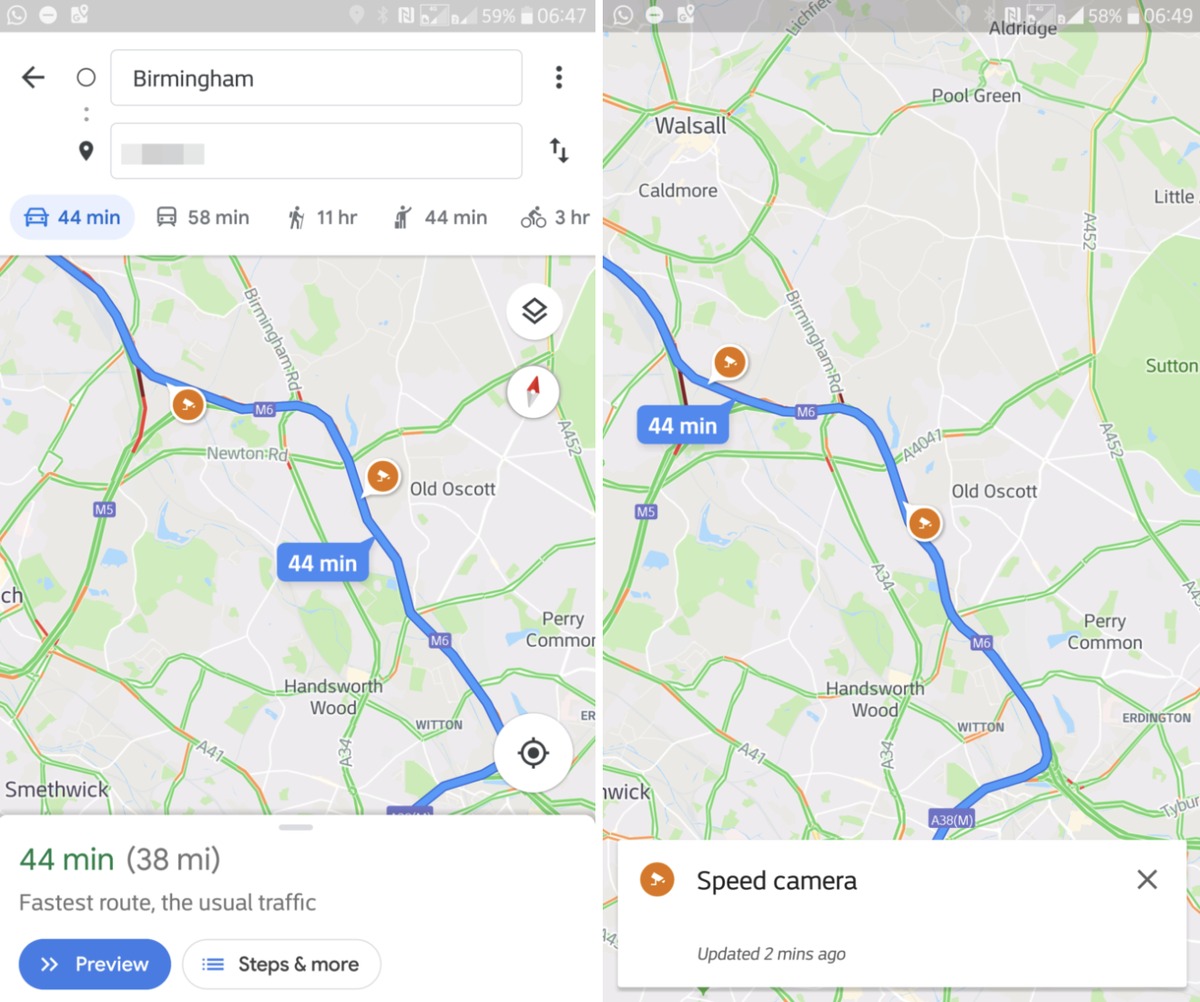 Google Maps for iOS and Android Rolling Out Support for Speed Limits and Speed Traps