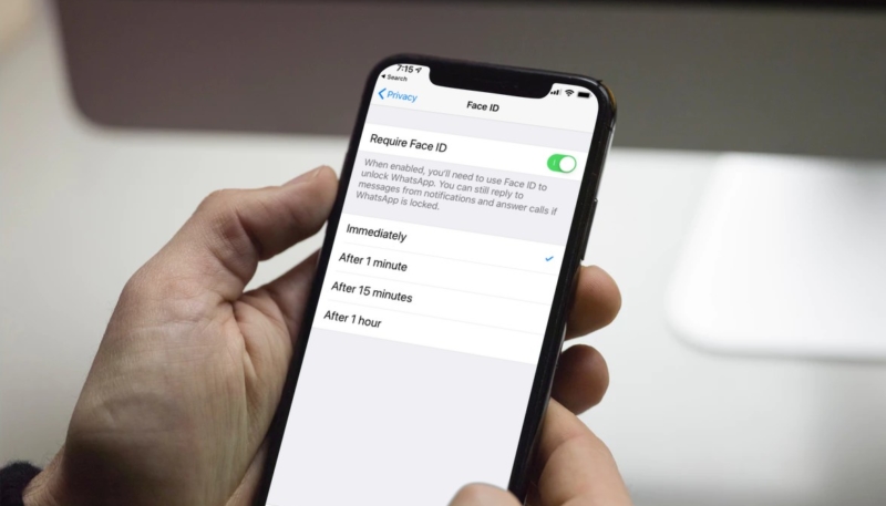 WhatsApp Update Enables Face ID/Touch ID Authentication Option