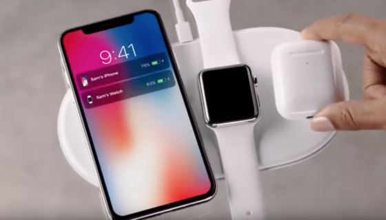 AirPower charging mat from iPhone X Introduction video