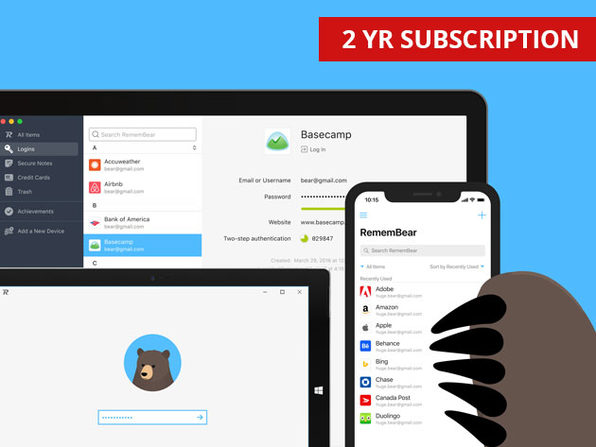 MacTrast Deals: RememBear Password Manager Subscriptions