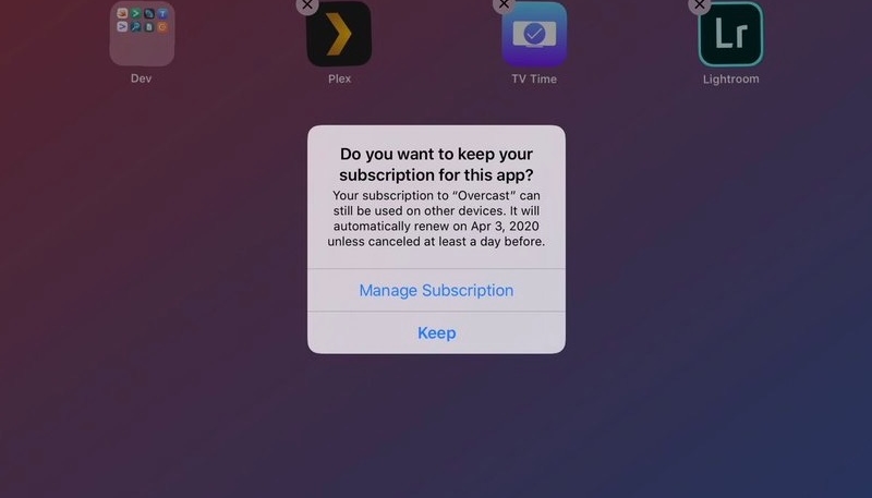 New iOS 13 Beta Warns Users When Deleting an App With an Active Subscription
