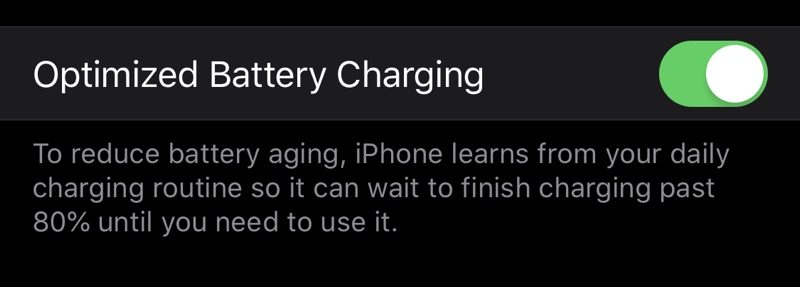 iOS 13 to Include New 'Optimized Battery Charging' Feature