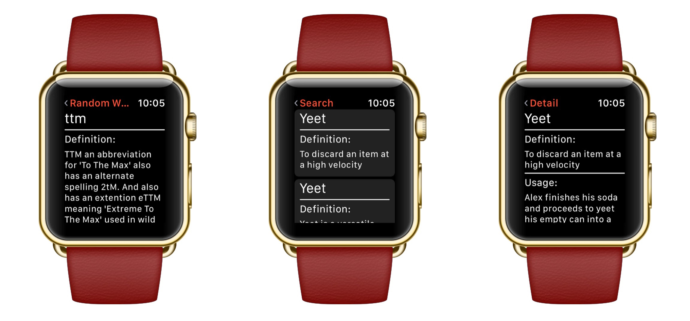 UrbanWatch for Apple Watch Brings the Urban Dictionary to Your Wrist