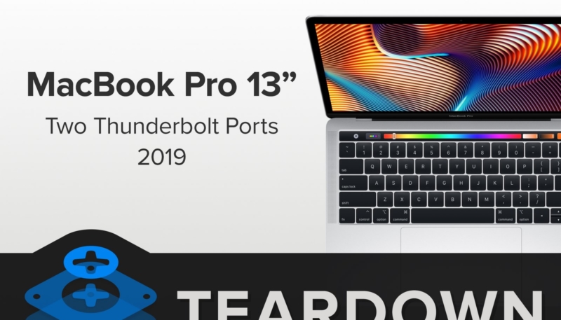 iFixit Teardown of 2019 Base 13-inch MacBook Pro Model Reveals Reveals Larger Battery, Soldered-Down SSD, and Updated Keyboard Materials