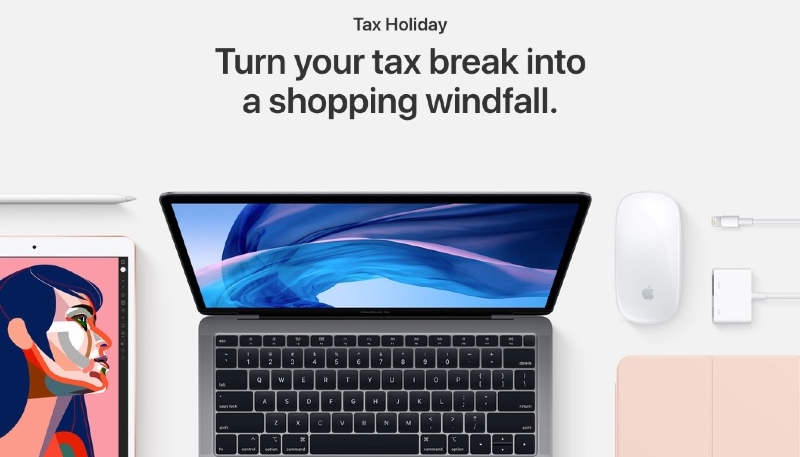 Apple Provides Information on Products Eligible for Upcoming State Sales Tax Holidays