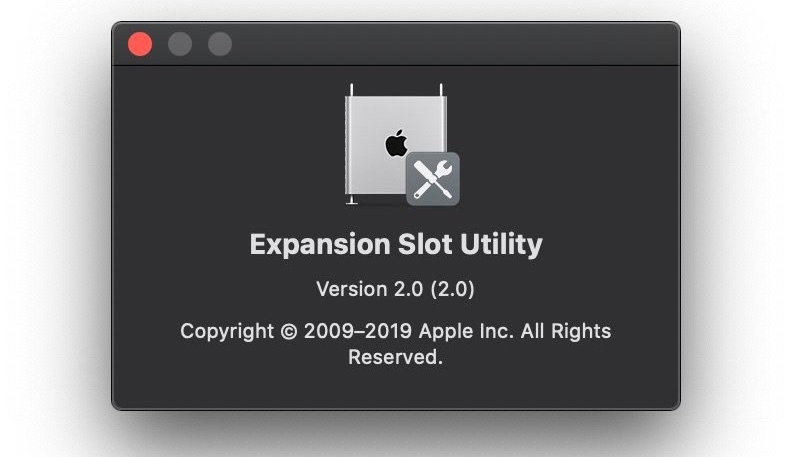 Apple’s Expansion Slot Utility Returns for 2019 Mac Pro
