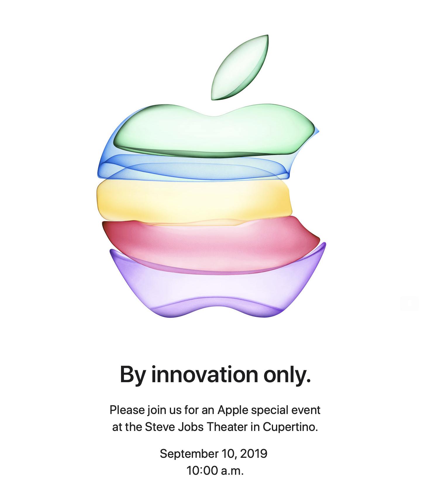 Apple's 'By Innovation Only' Invitations Confirms iPhone Event to be Held Sept. 10