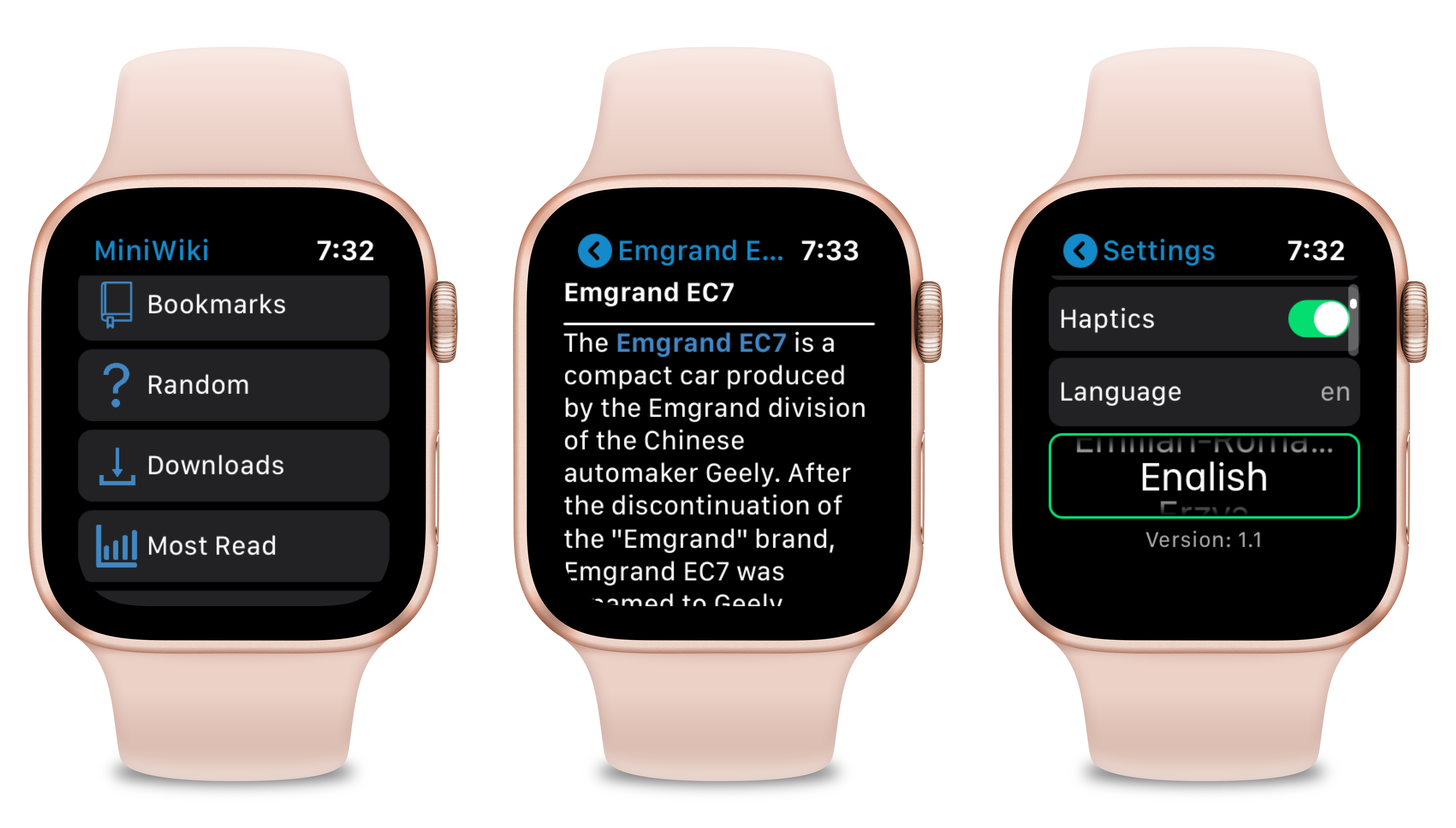 MiniWiki for Apple Watch Adds ‘Random’ Articles, Independent Language Feature