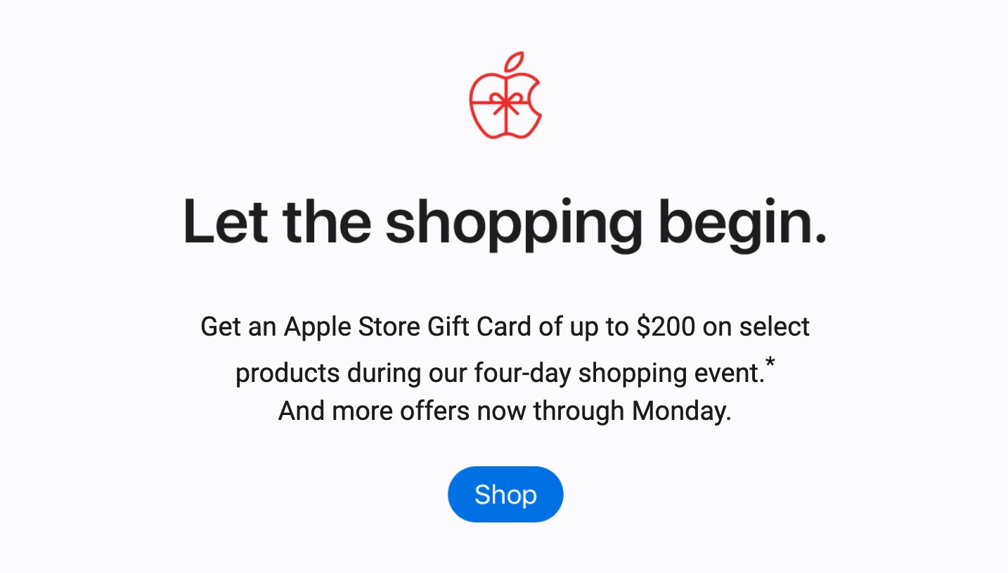 Apple Black Friday deal is all about gift cards