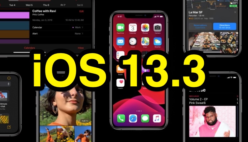 Apple Seeds Beta One of iOS 13.3 and iPadOS 13.3 to Public Beta Testers