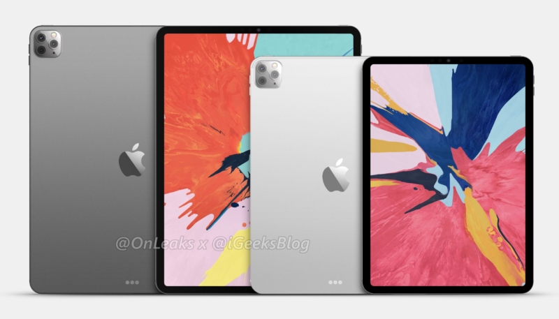 New Renders Show Claimed Design of 2020 iPad Pros With Triple-Lens Rear Cameras