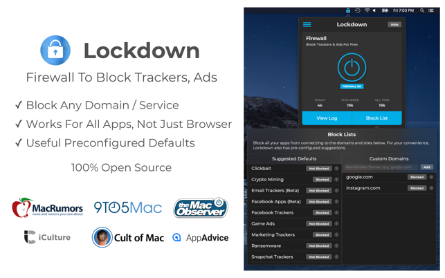 Lockdown Firewall App Now Available for Mac in the Mac App Store