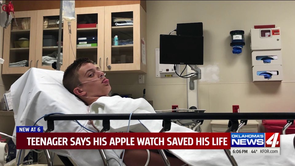 Oklahoma Mom Says Apple Watch Saved 13YearOld Son's Life