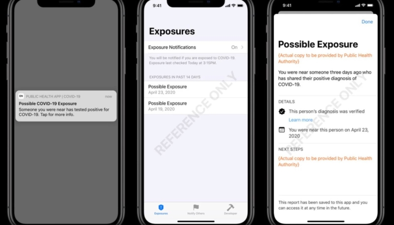 Apple and Google Release Sample UI and Code for COVID-19 Exposure Notification Developers
