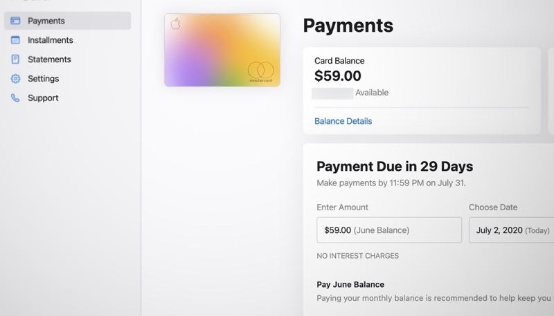 Apple Launches New Apple Card Website – Check Balances, View Statements, Make Payments