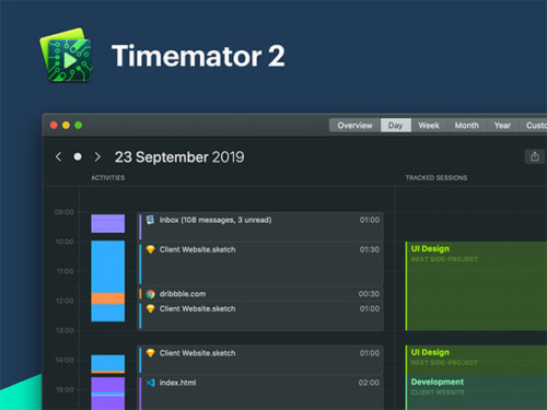 Timemator 2: Automatic Time Tracking App