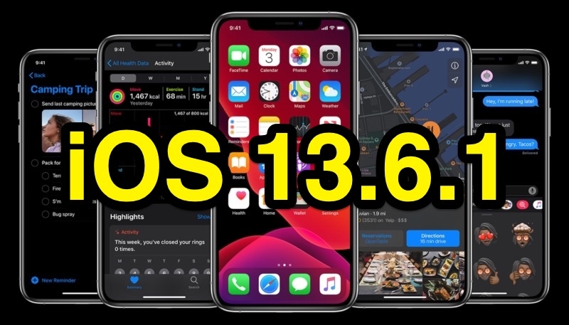 Apple Releases iOS and iPadOS 13.6.1 to the Public – Includes Fix for Storage Issue and Green Tinted Displays