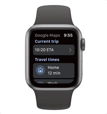 Google Maps Apple Watch App