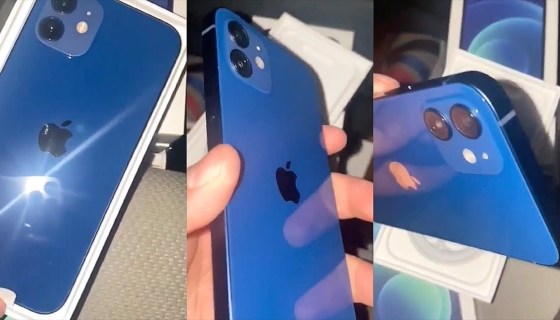 Blue iPhone 12 video