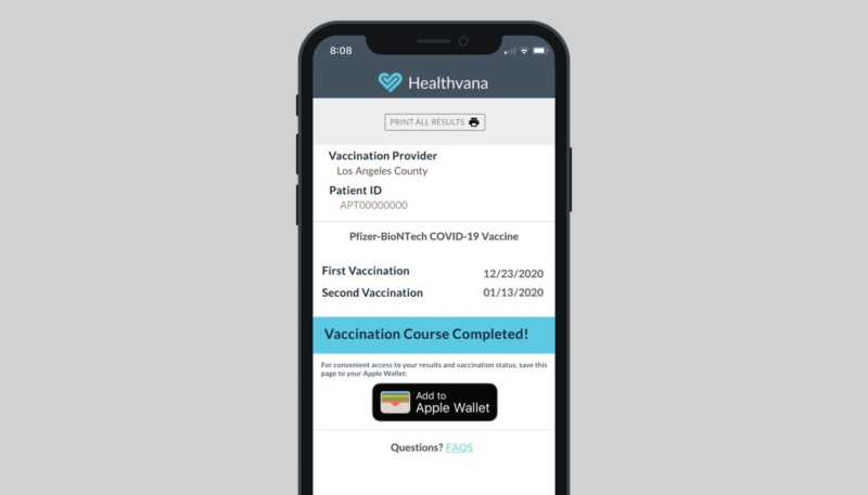 Los Angeles Residents Can Now Add COVID-19 Vaccination Proof to Apple Wallet