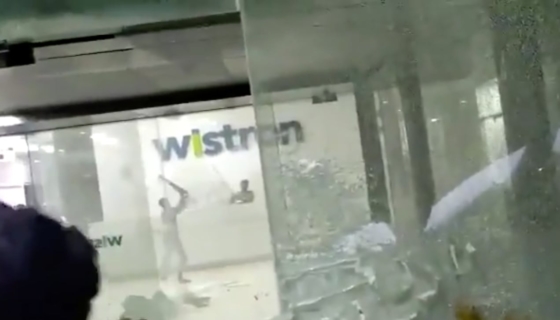 Wistron Violence - Twitter Video