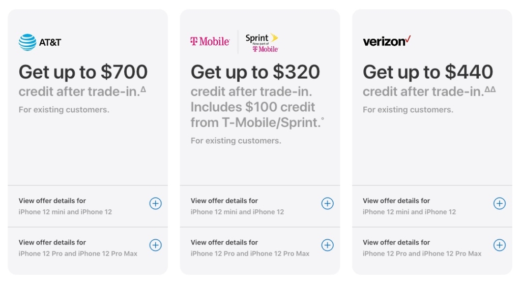 Apple Highlights iPhone TradeIn Deals From Carriers MacTrast