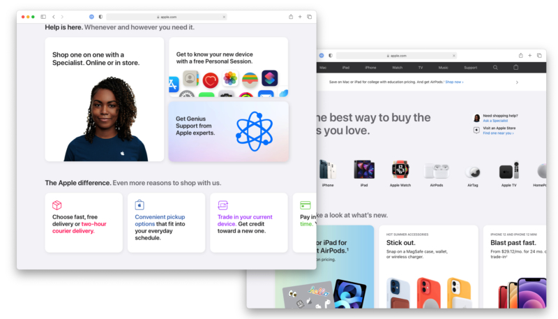 Apple Website Now Offers Dedicated ‘Store’ Tab, New Look