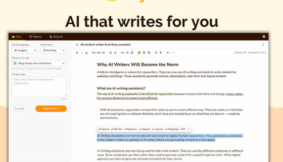 Rytr AI Writing Tool