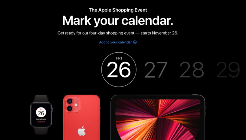 Apple’s Black Friday Event Offering Up to $200 Gift Card With Select Products