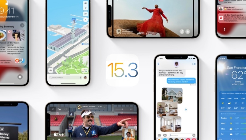 Apple Stops Signing iOS 15.3 Following Release of iOS 15.3.1