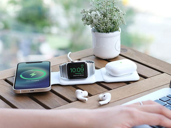 Mactrast Deals: MagStack Foldable 3-in-1 Wireless Charging Station with Floating Stand & 20W Adapter (2-Pack)