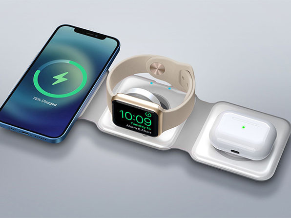 MacTrast Deals:  MagStack Foldable 3-in-1 Wireless Charging Station with Floating Stand & 20W Adapter