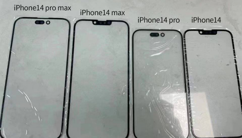 Photos of Alleged iPhone 14 Pro Display Panels Reveal New Pill-and-Hole Design Replacing Notch