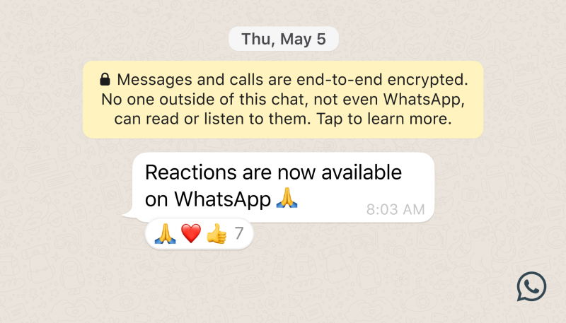 WhatsApp Rolling Out New Features – Message Reactions, Bigger File Size Limit, New Max Group Size