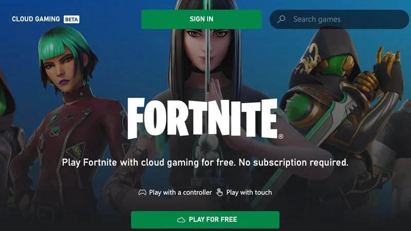 Fortnite Now Available on iPhone and iPad Via Xbox Cloud Gaming Service