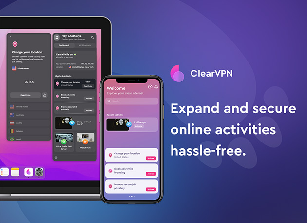MacTrast Deals: ClearVPN Premium Plan: 1-Year Subscription