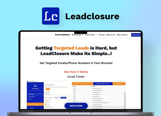 MacTrast Deals: LeadClosure Email Finder: Lifetime Subscription