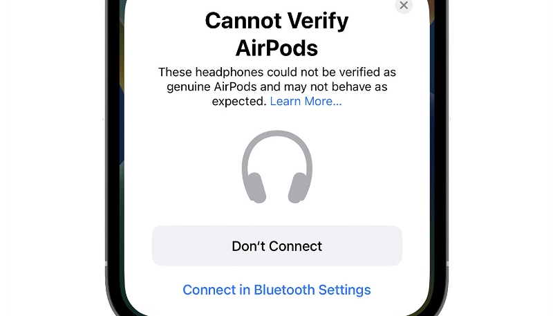 Apple Explains iOS 16’s ‘Cannot Verify AirPods’ Alert When Fake AirPods Are Connected