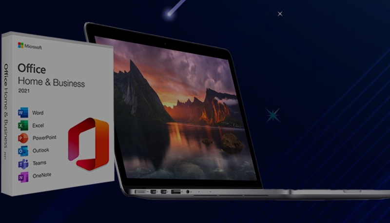 Microsoft Deals: Refurbished Apple MacBook Pro 13.3″ Core i5 8GB/128GB (2015) – Silver PLUS Microsoft Office Home & Business for Mac 2021: Lifetime License