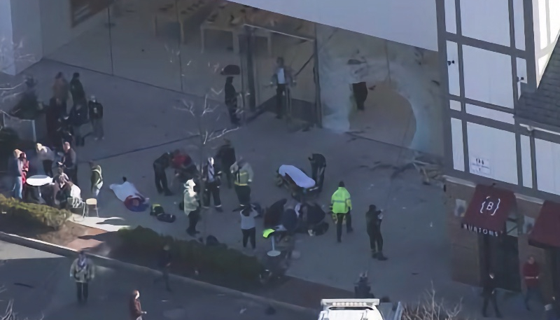 Apple Derby Street Store in Boston Struck by Vehicle, Several Casualties Reported
