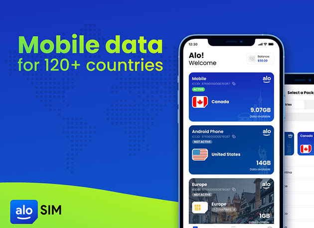 Mactrast Deals: aloSIM Mobile Data Traveler Lifetime eSim Plan: Pay $25 for $50 Credit
