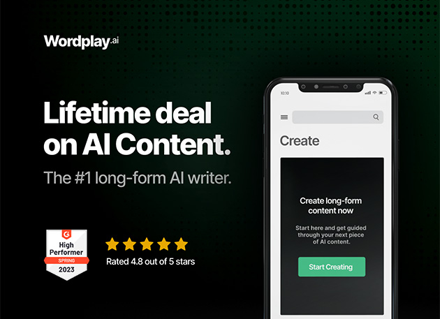 Mactrast Deals: Wordplay AI Content Generator: Lifetime Subscription