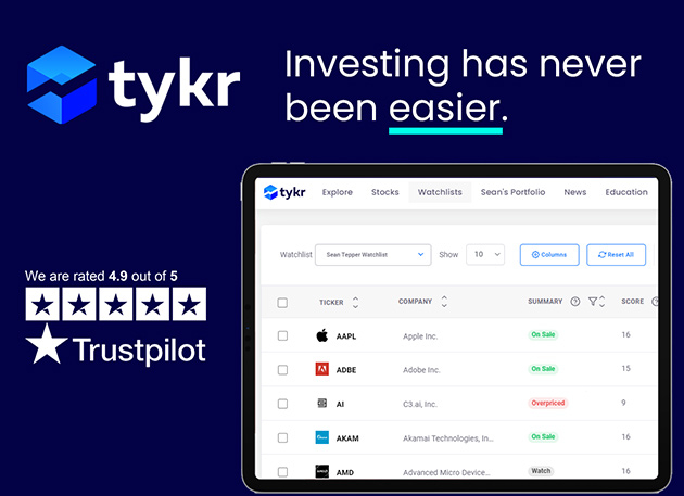 Mactrast Deals: Tykr Stock Lifetime Subscription + Free Top Tools for Better Stock Picking Course